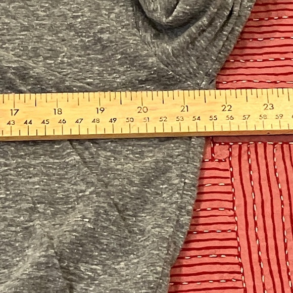 Lovestitch women’s medium Heather Gray Tie-Front Blouse - Picture 5 of 10